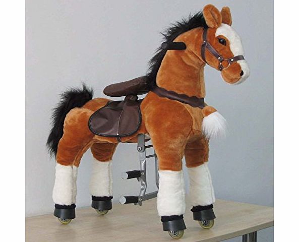 UFREE Action Pony, Large Mechanical Horse Toy, Ride on Bounce up and down and Move, Height 44 for Children 4 to 15 Years Old