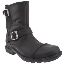 Male Rockville Leather Upper Casual Boots in Black, Brown