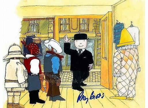 UK TV Autographs RAY BROOKS as the Voice Of the Narrator - Mr. Benn GENUINE AUTOGRAPH