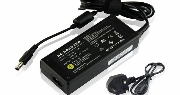 UKOUTLET 60W 19V 3.15A Replacement Ac Adapter Power Supply Cord Notebook Laptop Battery Charger for Samsung np-r519 np-n130 np-r519 np-nc10 np-n130 np-rv520 np300e5a-a06dx np-r60y np-n150 np-n145 np-
