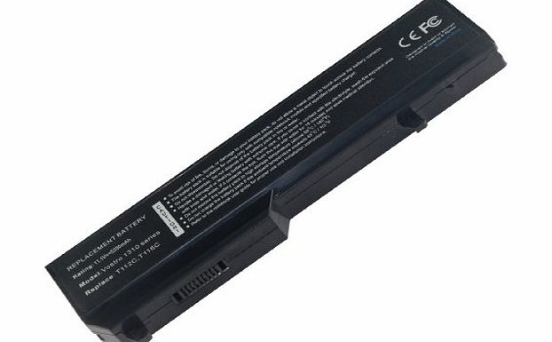 UKOUTLET High quality 6 CELLS Replacement Laptop Battery for Dell Vostro 1310 1320 1510 1520 2510, fits T114C T116C K738H T112C 11.1V/5200MAH 6cell