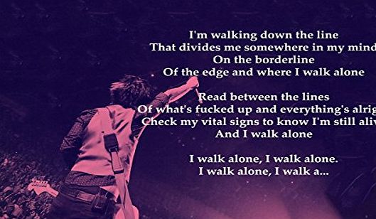 ula bear Green Day - Boulevard Of Broken Dreams - Lyrics - Great Rock Metal Album Cover Design Music Band Laminated 150 micron High Quality Posters Picture Photo Print Size A3