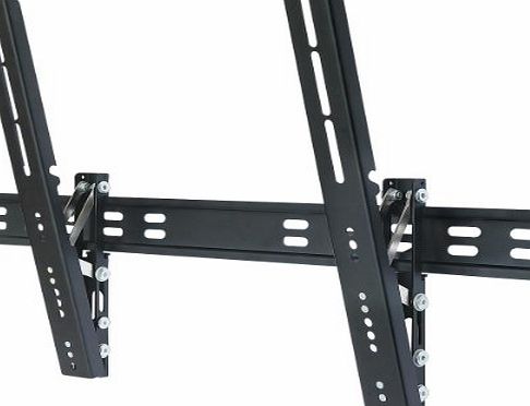Ultimate Mounts UM201L Universal Black Super Slim Tilting Wall Mount for 40 - 65 inch LCD LED and PLASMA TV. Strong and Reliable with Load Capacity of up to 25kg. Compatible VESA 200 - 600. Maximum up