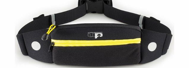 Ultimate Performance Titan Runners Waist Pack - Black/Yellow, One Size
