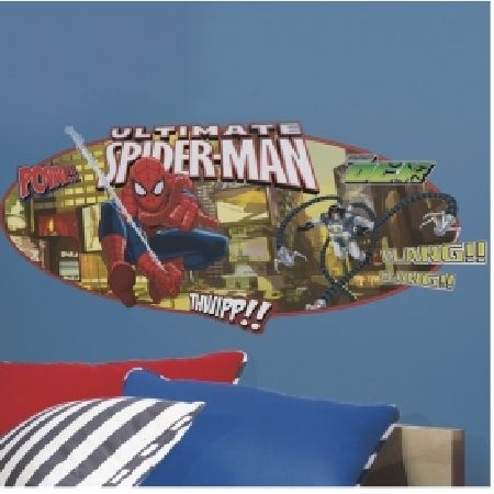 Ultimate Spiderman Headboard Wall Stickers