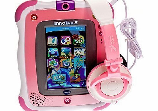 UltimateAddons Ultimate Addons Kids Pink Small DJ Style Folding 3.5mm Headphones for vTech Innotab 1 2 2s 3 3s 3 Plus and 3S Plus