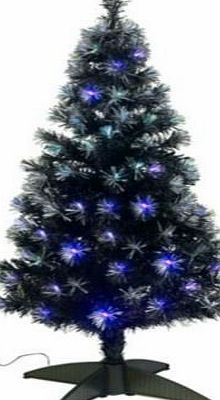 ultimatesalestore Black Fibre Optic Christmas Tree - 4ft