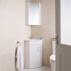 Design Cloakroom Corner Basin Vanity Unit