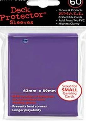 Ultra Pro Deck Protectors (Small) Trading Card Sleeves - 60 Ultra Pro Purple Deck Protectors YuGiOh! Sized