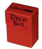 Ultra Pro Hot Red Textured Deck Box