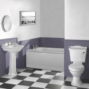 Traditional 170cm Standard Bathroom Suite Bath