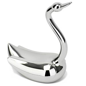 Umbra Muse Swan Chrome Ring Holder