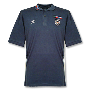 00-01 England Panel Polo shirt - Denim
