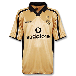 01-02 Man Utd Centenary Shirt - Gold - Players