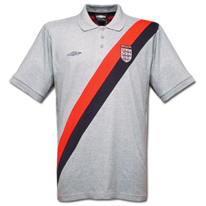 03-04 England D-Stripe Polo shirt - grey