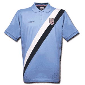 03-04 England D-Stripe Polo shirt - sky