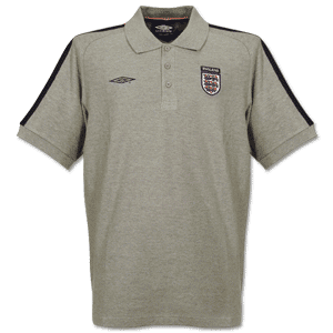 03-04 England Taped Polo - Grey