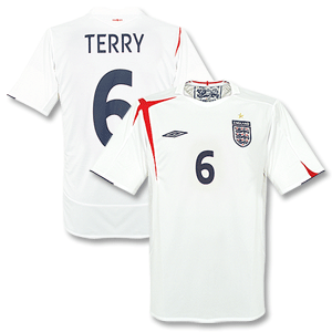 05-07 England Home Shirt   Terry 6