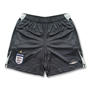 Umbro 07-08 England Bench Poly Shorts - Dark Grey/Light Grey