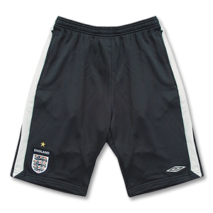 07-08 England Long Knitted Shorts - Boys - Dark Grey/Light Grey
