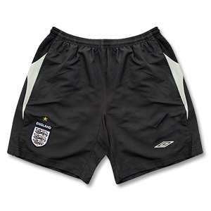 Umbro 07-08 England Training Shorts - Dark Grey/Light Grey