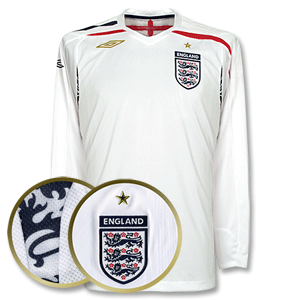 07-09 England Home L/S Shirt + Terry No. 6