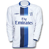 Chelsea L/S Change Shirt - 2003/05 with Carvalho 6 printing.