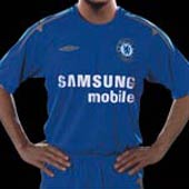 Chelsea Womens Home Centenary Short Sleeve Shirt - 2005/06 with Terry 26 printing.