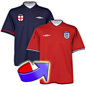 England Away Shirt 2002/04.