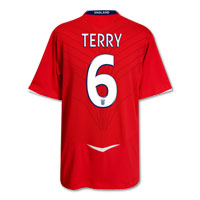 England Away Shirt 2008/10 with Terry 6 printing.
