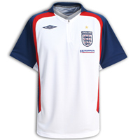 England Bench Poly Polo Shirt - White/Bright