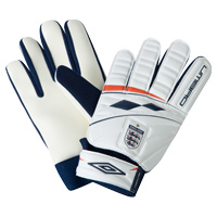 England Target Goalkeeper Glove - White/Navy -