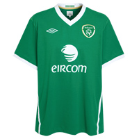 Republic of Ireland Home Shirt 2010/11 with Duff