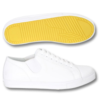 Vulcanised Low (Leather) - White.
