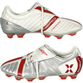 Umbro X Boot KTK Firm Ground - Silver/White/Red.