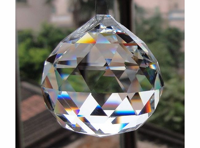 Umiwe TM) 40mm Fashion Decoration Artificial Crystal Ball,Transparent White With Umiwe Accessory