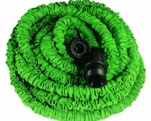 Umiwe TM) Flexible and Expanding Garden Water Hose-Green With Umiwe Accessory Peeler
