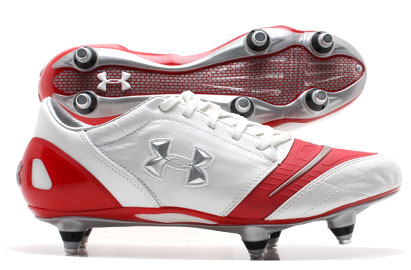 Under Armour Football Boots  Dominate Pro SG Football Boots White/Red