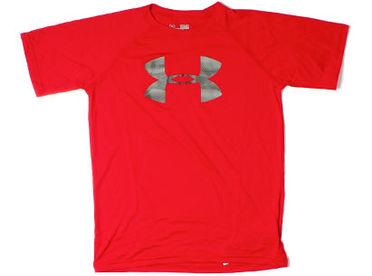 UA Big Logo Kids Technical T-Shirt Red