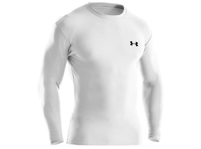 UA Evo Coldgear Crew II L/S T-Shirt White