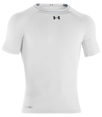 UA Heat Gear Sonic Compression S/S T-Shirt White