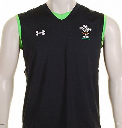 Under Armour Wales 2014/15 Rugby Training Singlet Anthracite/White - size L