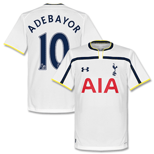 Underarmou Tottenham Home Adebayor 10 Shirt 2014 2015