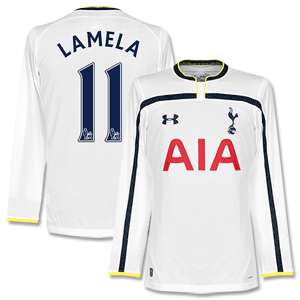 Tottenham Home L/S Lamela 11 Shirt 2014 2015