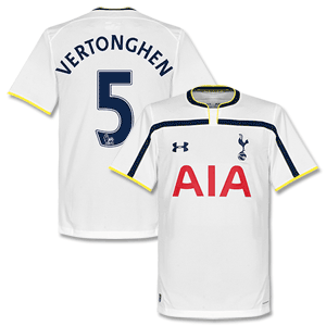Tottenham Home Vertonghen 5 Shirt 2014 2015