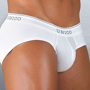 Unico Basic White Brief - Large