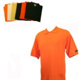 Unicorn Confidence Mens Classic Pique Cotton Golf Shirt - Orange , XL