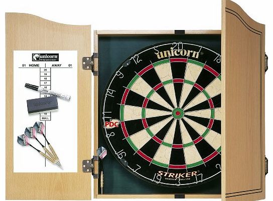Unicorn Dartboard Striker Home Dart Centre - Black/White/Blue/Red/Wood