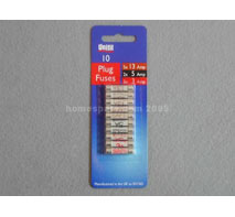Unifit Plug Top Fuse Pack DISC Assorted 10 Pack
