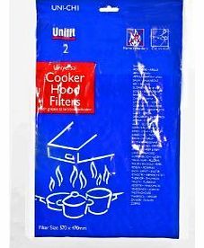 Unifit Universal Cooker Hood Grease Filters - Pack of 2